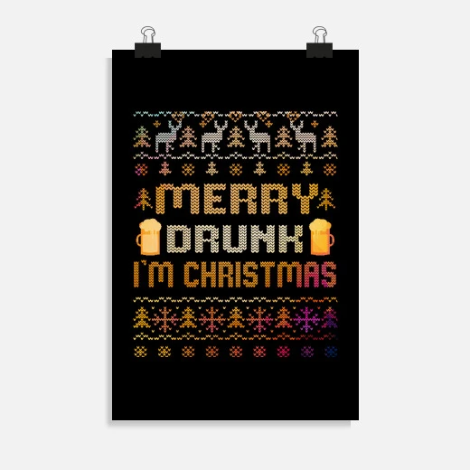 Pull De Noël Laid Joyeux Ivre – Image 8