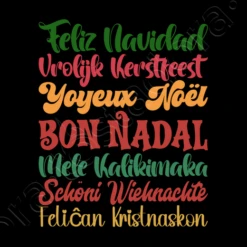 Salutations De Noël En Plusieurs Langue