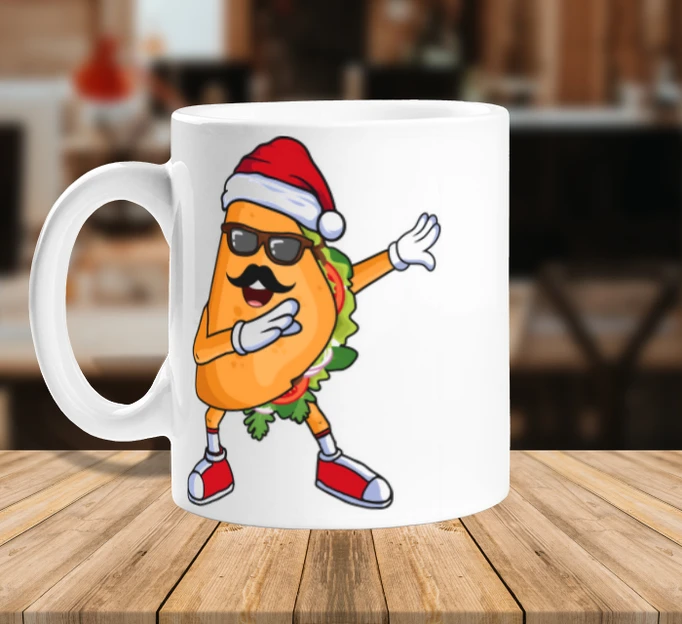 Taco De Noël Tamponnant Bonnet De Noel – Image 2