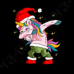 Tamponnant Le Père Noël De La Licorne